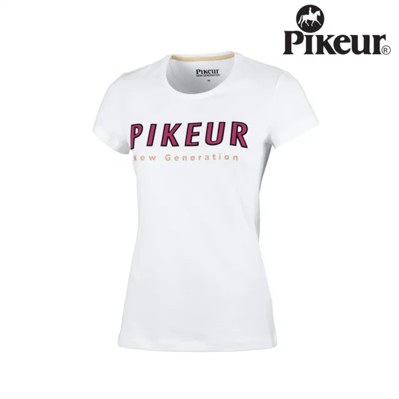 Pikeur Lene Round Neck Ladies Shirt - White
