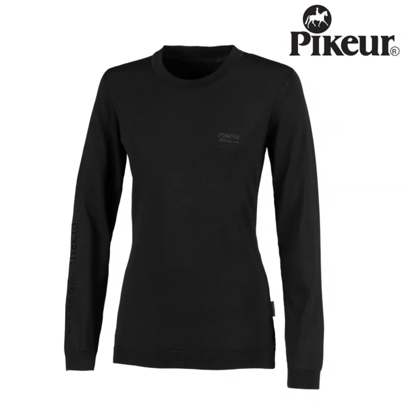 Pikeur Livie Round Neck Ladies Pullover - Black