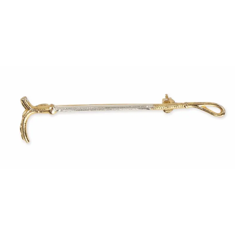 Shires Gold and Silver Crop Stock Pin