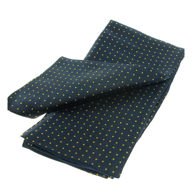 ShowQuest Pin Spot Untied Stock - Navy/Sunshine