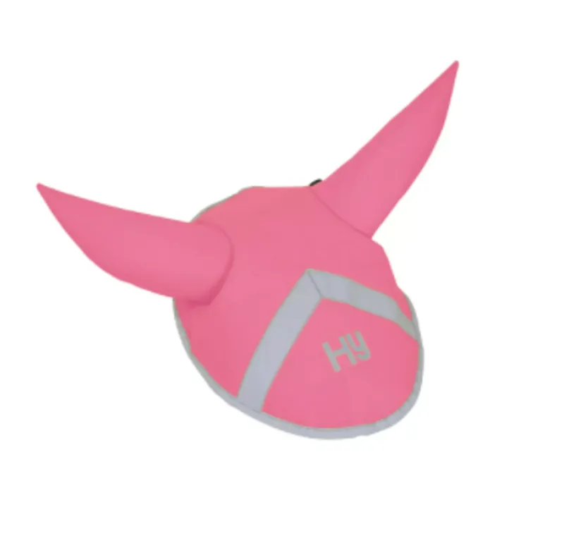 Reflector Ear Bonnet by Hy Equestrian - Pink
