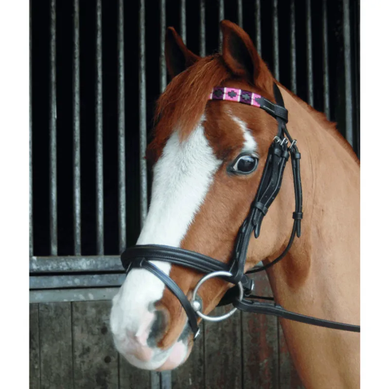 Chukka Browband Black - Pink/Brown/Champagne-1