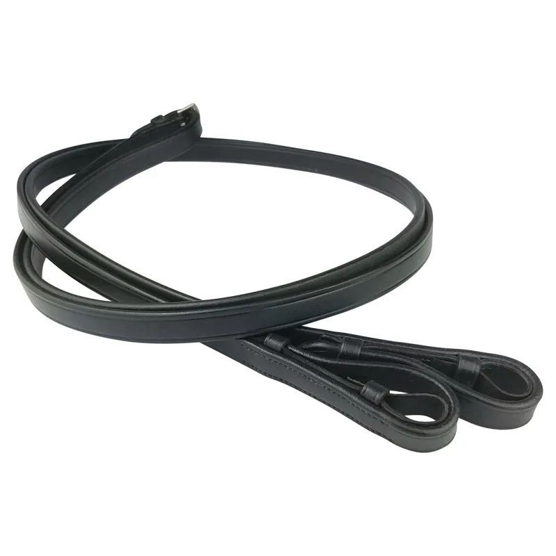 Ecorider Plain Reins 5/8 48 - Black