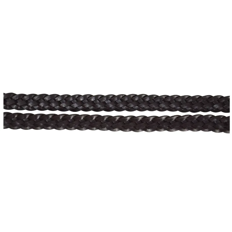 Hy Plaited Showing Reins - Brown