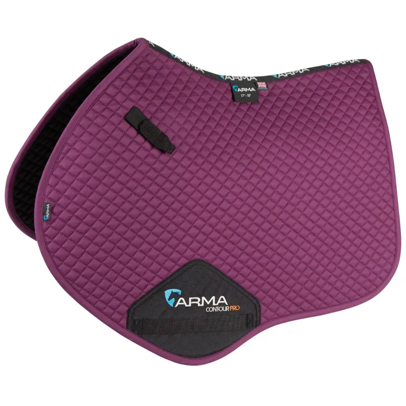 Shires ARMA Jump Saddlecloth - Plum