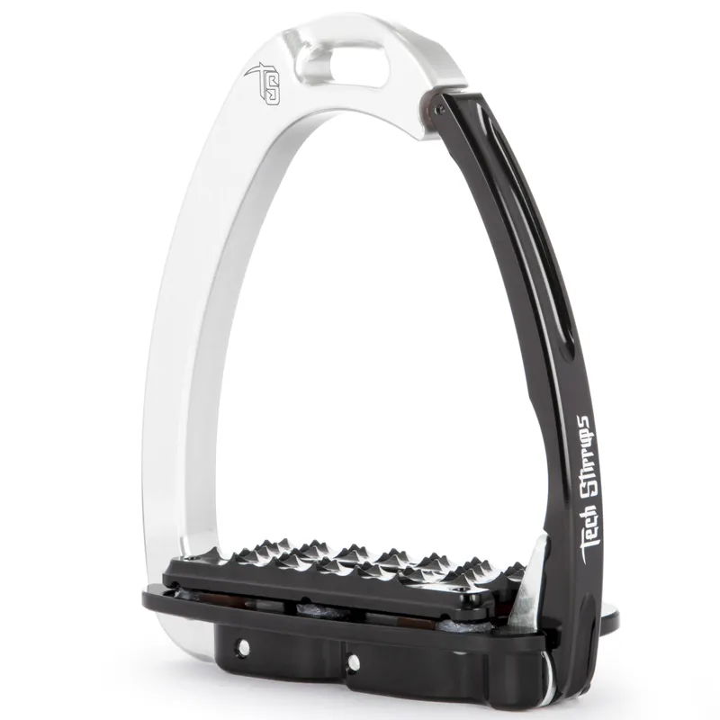 Tech Stirrups Venice Plus Evo - Silver/Black