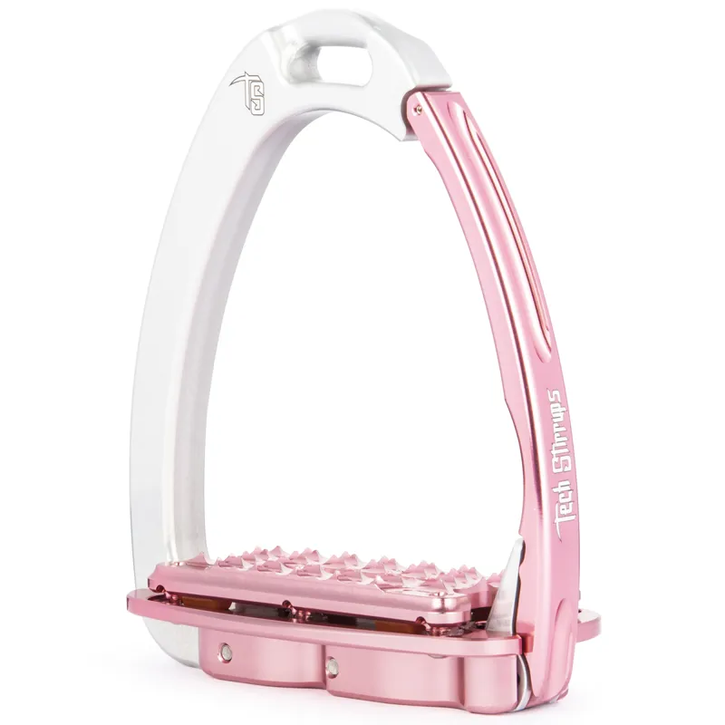 Tech Stirrups Venice Plus Evo - Silver/Pink
