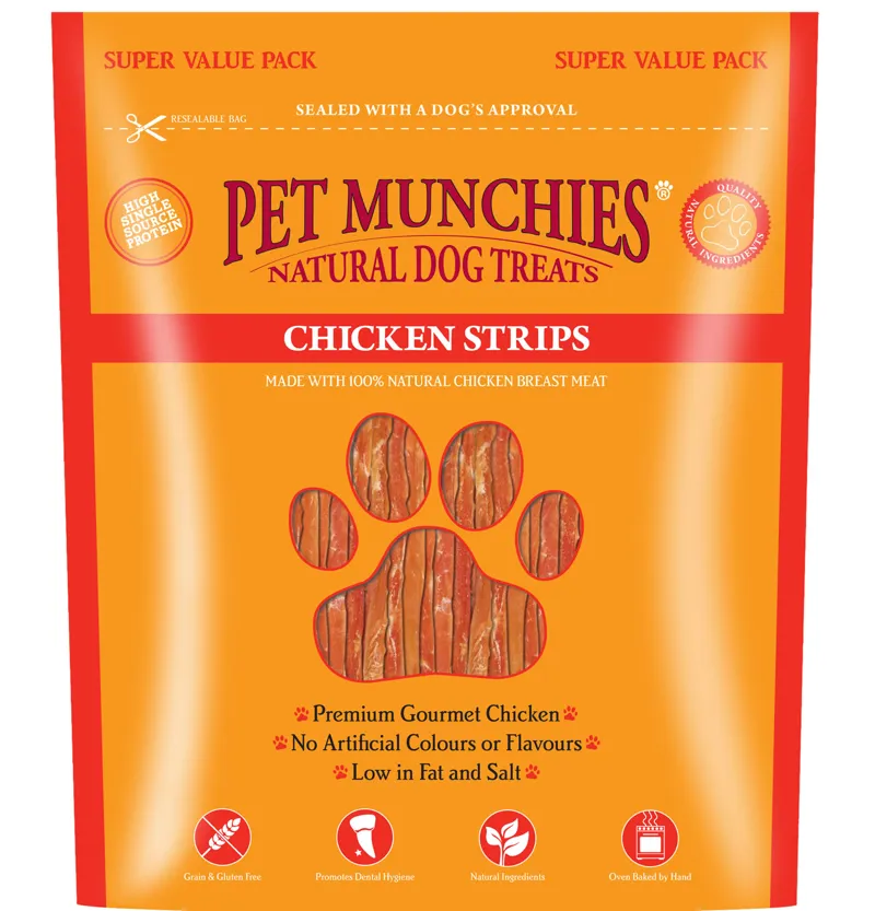 Pet Munchies Chicken Strips - 90g