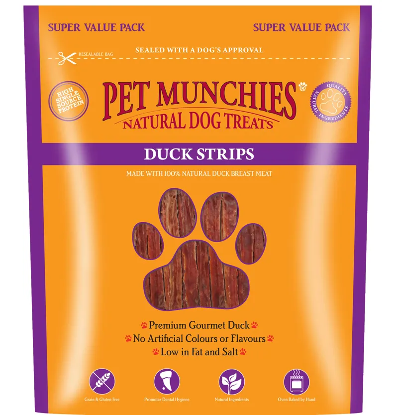 Pet Munchies Duck Strips - 320g