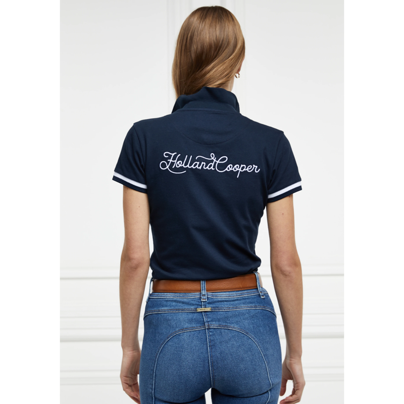 Holland Cooper Classic Polo Shirt - Ink Navy-1