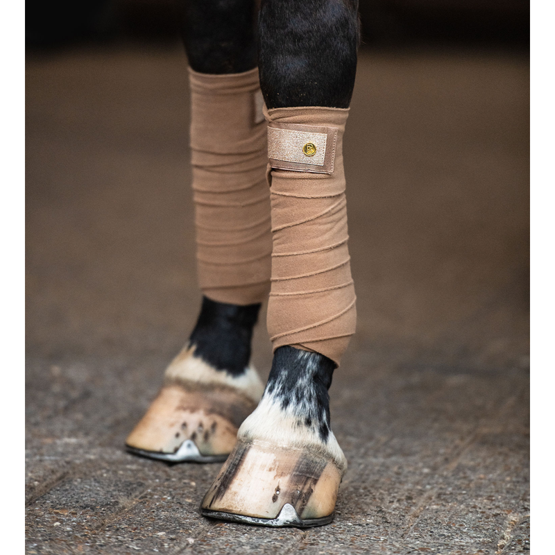 PS of Sweden Stardust Polo Bandages - Dark Gold-1