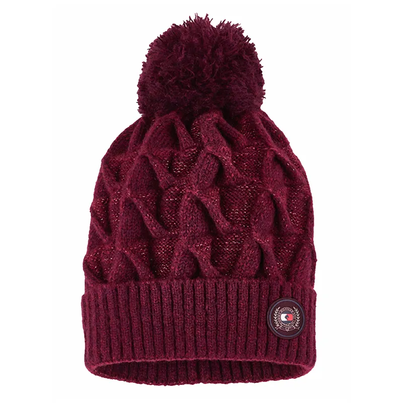 Tommy Hilfiger Pom Pom Beanie - Deep Burgundy