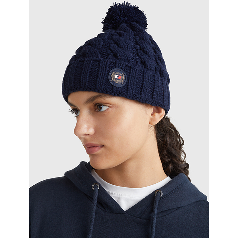 Tommy Hilfiger Pom Pom Beanie - Desert Sky-1