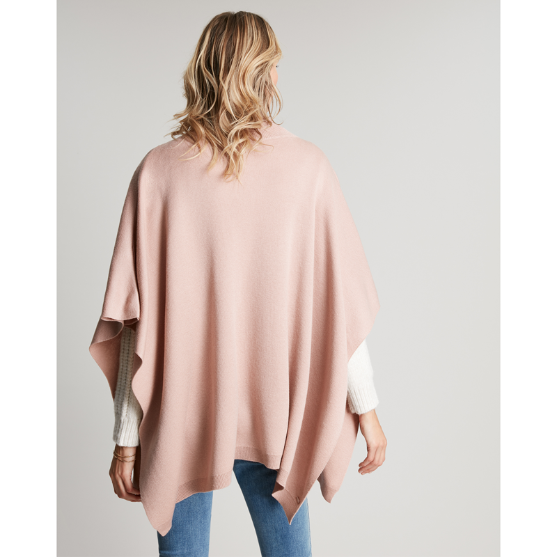 Joules Clarisse Turtleneck Poncho - Pink-2