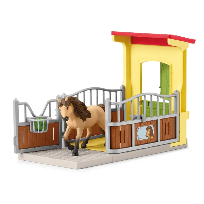 Schleich Pony Box with Iceland Pony Stallion
