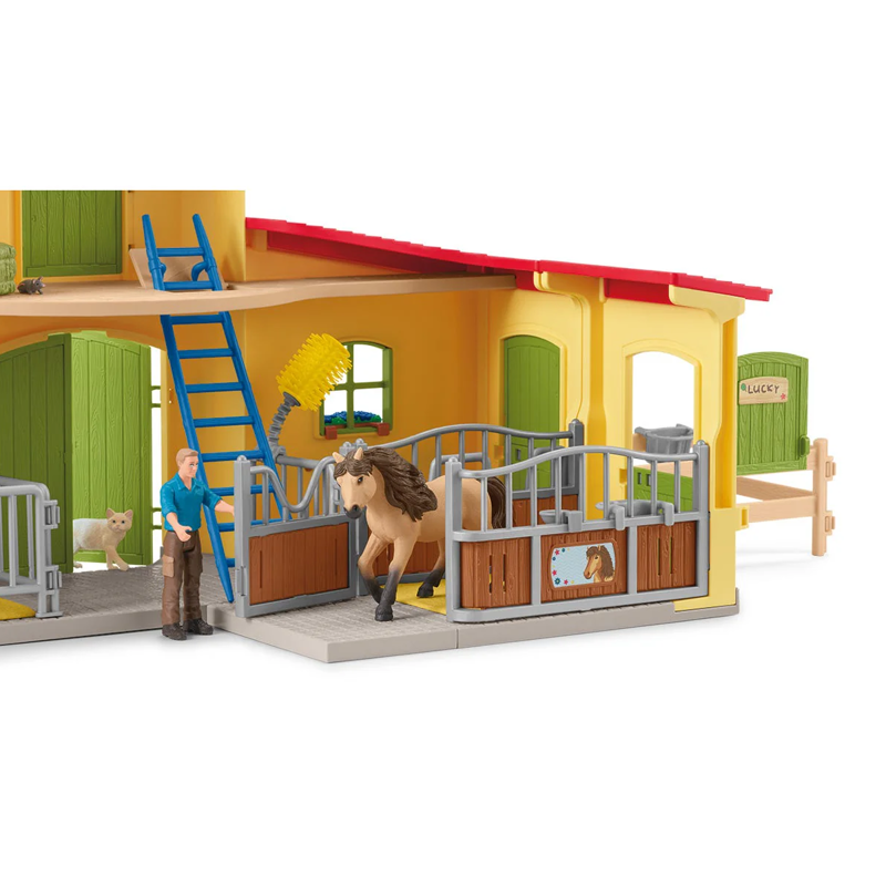 Schleich Pony Box with Iceland Pony Stallion-2