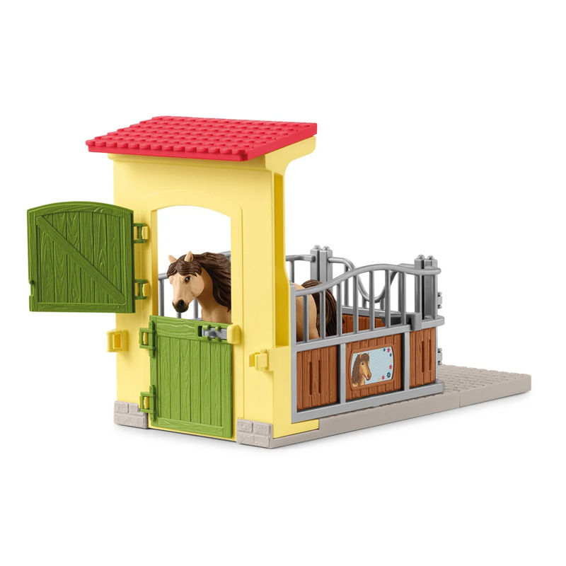 Schleich Pony Box with Iceland Pony Stallion-1
