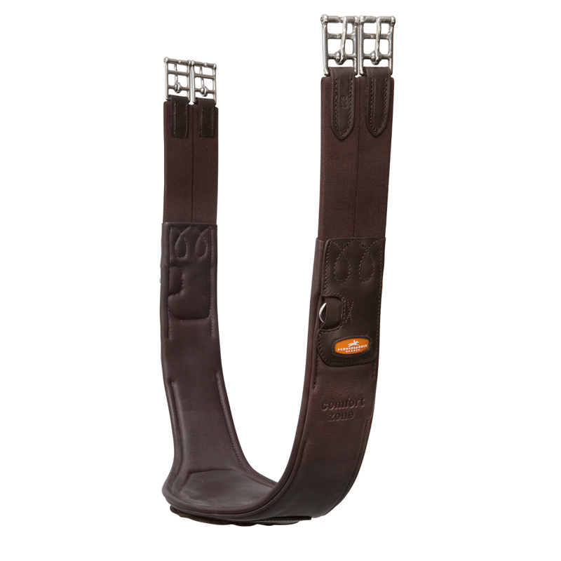 Schockemohle Portland Anatomic Girth - Espresso/Silver-1