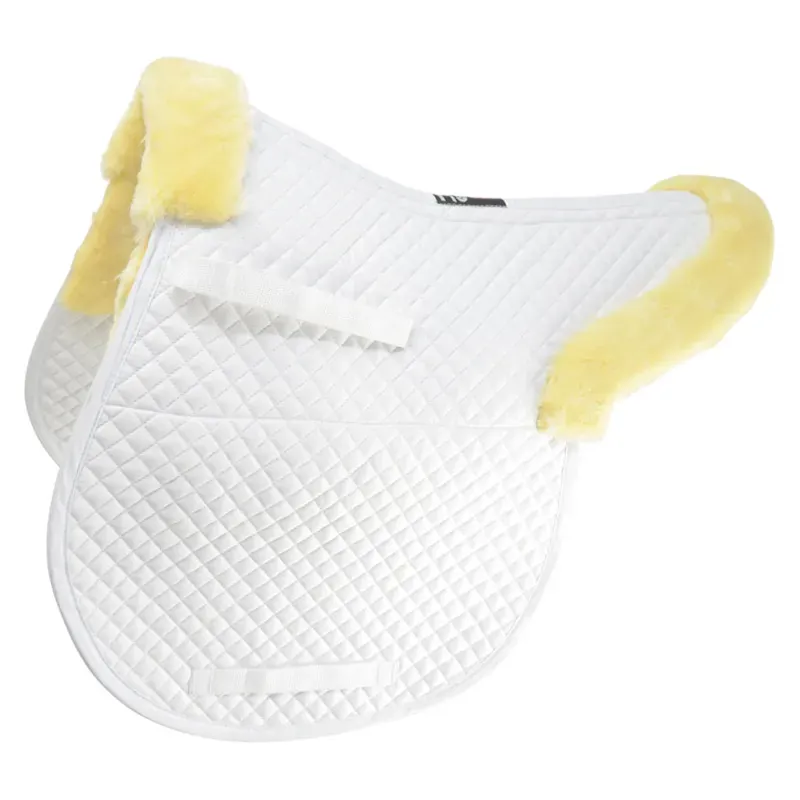 Hy Equestrian Fab Fleece Lined Numnah - White