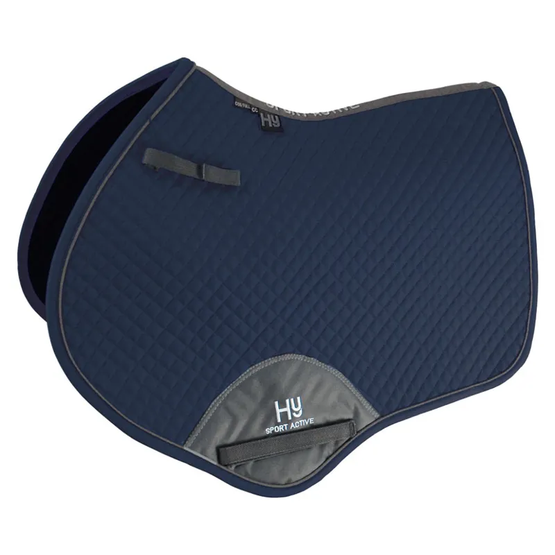 Hy Sport Active Close Contact Saddle Pad - Midnight Navy