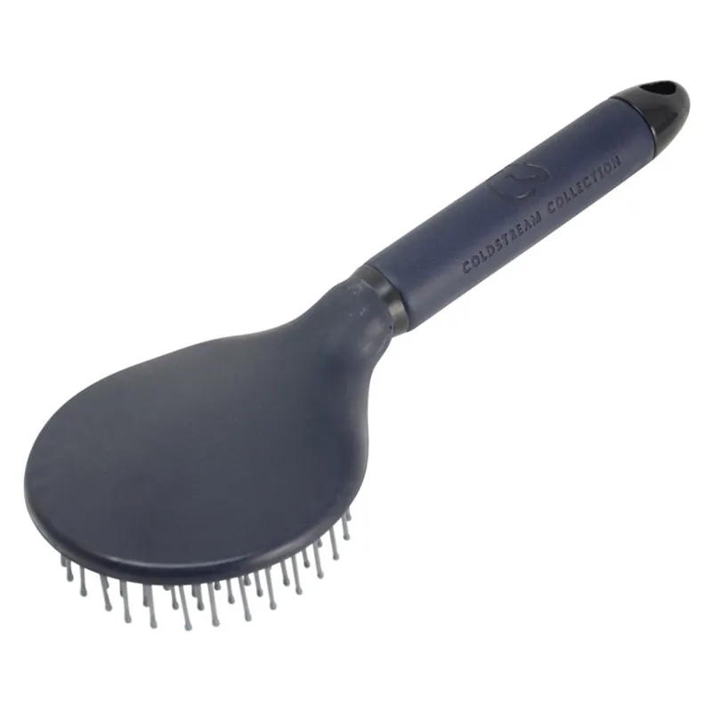 Coldstream Faux Leather Mane and Tail Brush in Navy/Black