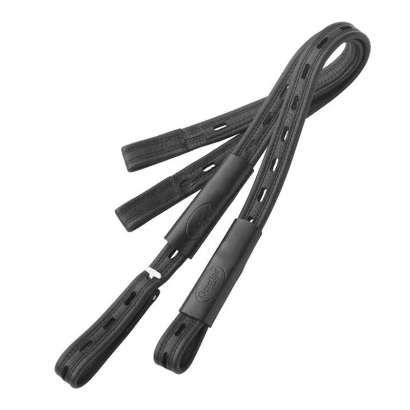 Prestige Ideal Dressage Stirrup Leathers - Black