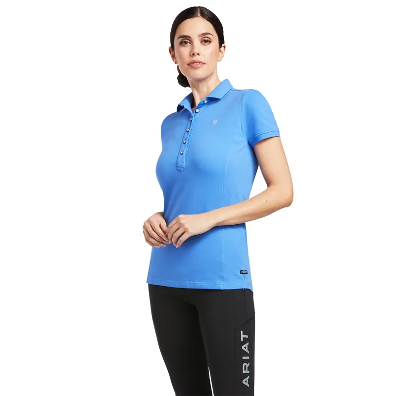 Ariat Womens Prix 2.0 SS Polo - Reykjavik Blue