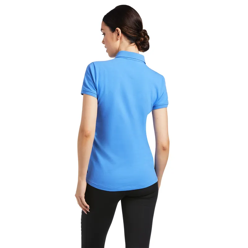 Ariat Womens Prix 2.0 SS Polo - Reykjavik Blue-1