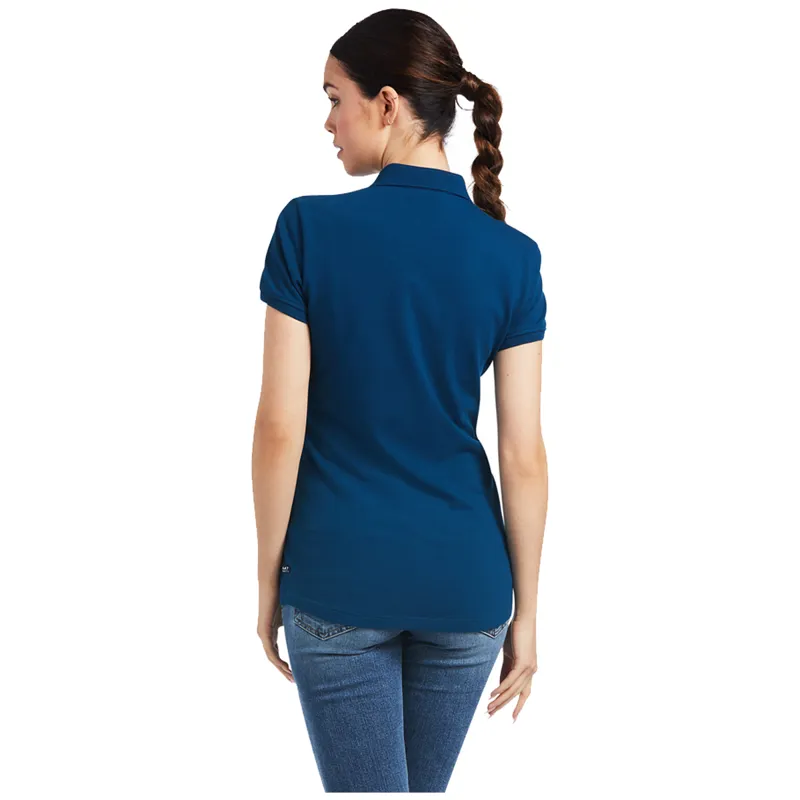 Ariat Womens Prix 2.0 SS Polo - Blue Opal-1
