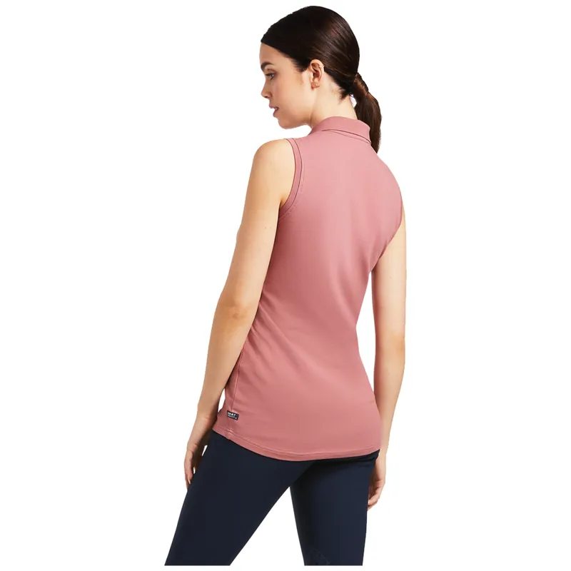 Ariat Womens Prix 2.0 Sleeveless Polo - Antique Rubia-1