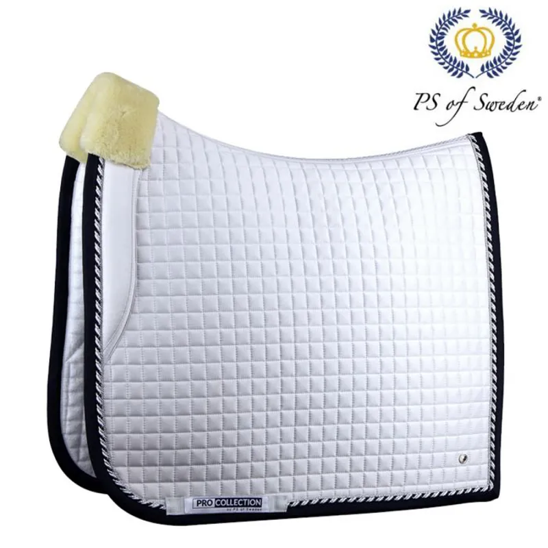 Ps Of Sweden Pro Dressage Saddle Pad - White/Navy