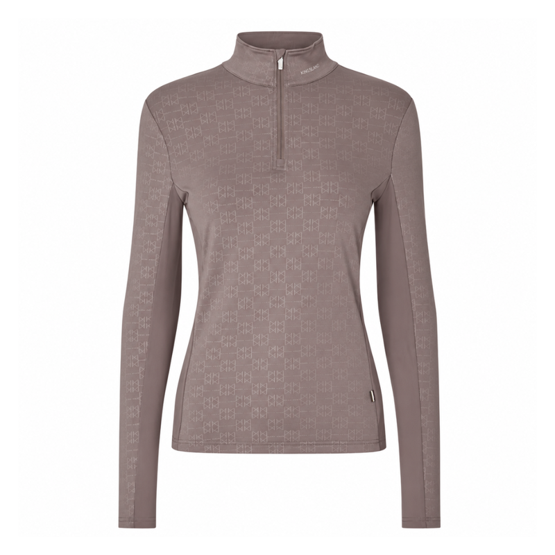 Kingsland KL Annabella Ladies Long Sleeve Training Shirt - Brown Iron