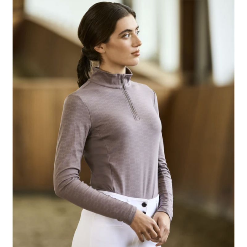 Kingsland KL Annabella Ladies Long Sleeve Training Shirt - Brown Iron-1