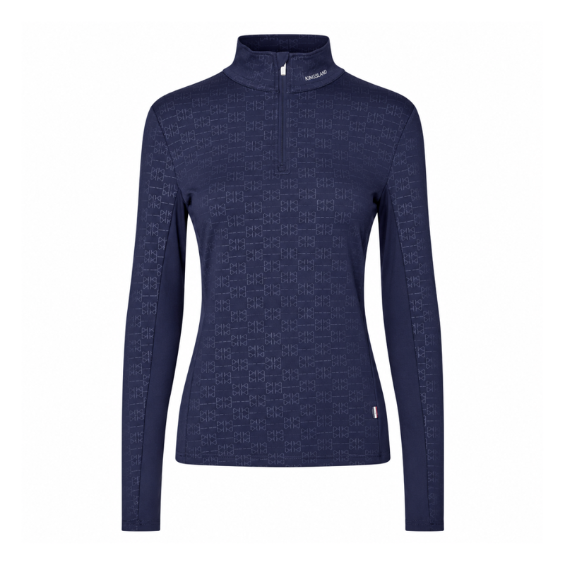 Kingsland KL Annabella Ladies Long Sleeve Training Shirt - Evening Blue