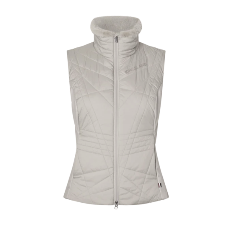 Kingsland KL Alba Ladies Padded Bodywarmer - Beige Dove