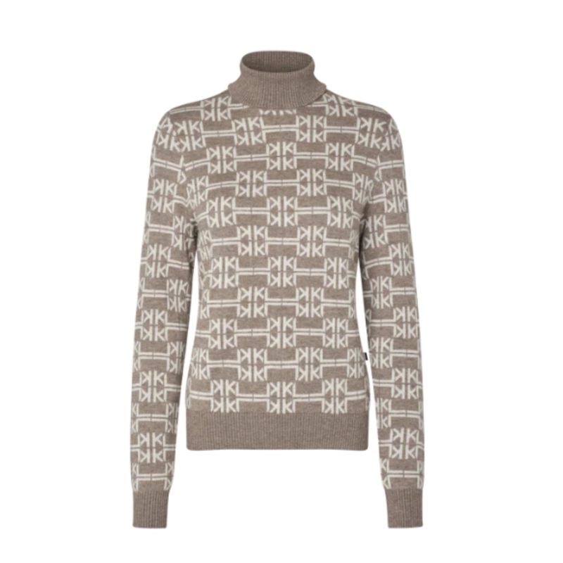 Kingsland KL Annabella Ladies Knitted Rollneck - Dove Melange
