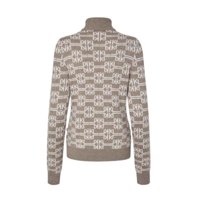 Kingsland KL Annabella Ladies Knitted Rollneck - Dove Melange-1