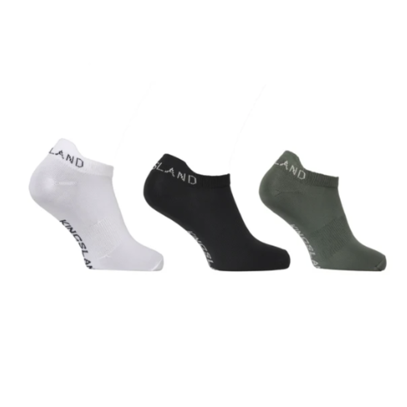 Kingsland KL Lindsey Ankle Socks - 3 Pack - Assorted Colours