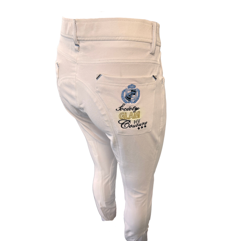 HV Polo Linda Crown Ladies Breeches - White