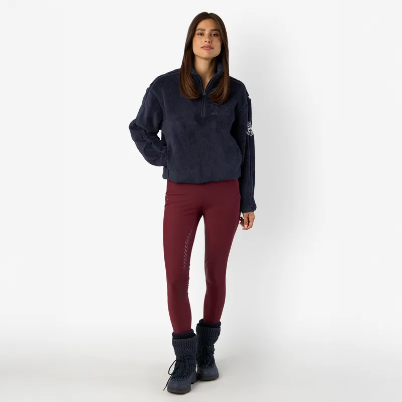 HV Polo Ladies Favourite Full Grip Riding Tights - Wine-6