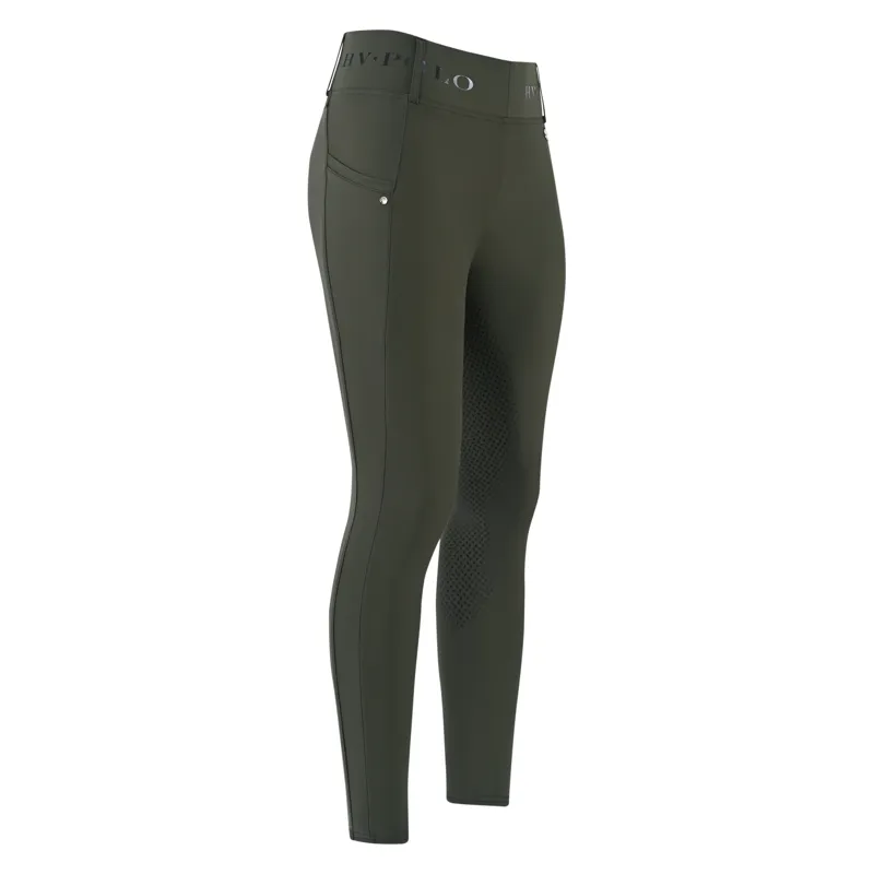 HV Polo Ladies Favourite Full Grip Riding Tights - Forest Green
