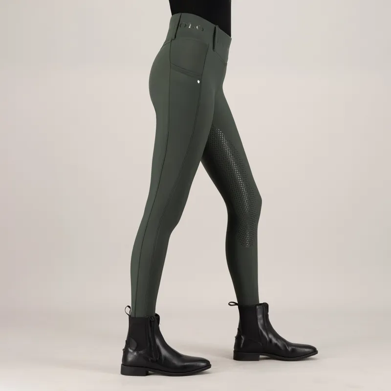 HV Polo Ladies Favourite Full Grip Riding Tights - Duck Green-3