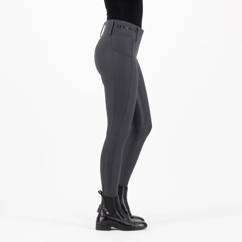 HV Polo Ladies Favourite Full Grip Riding Tights - Zinc Grey-3