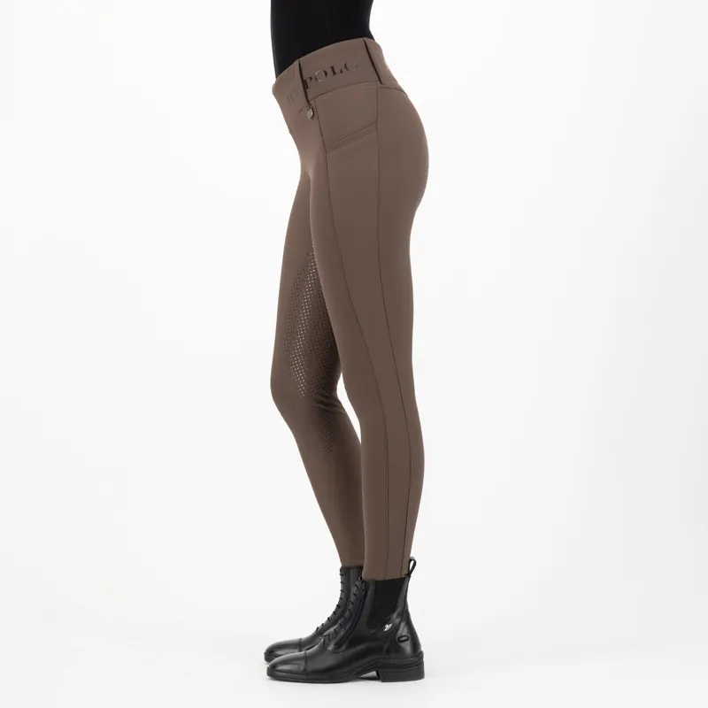 HV Polo Ladies Favourite Full Grip Riding Tights - Mocca-2