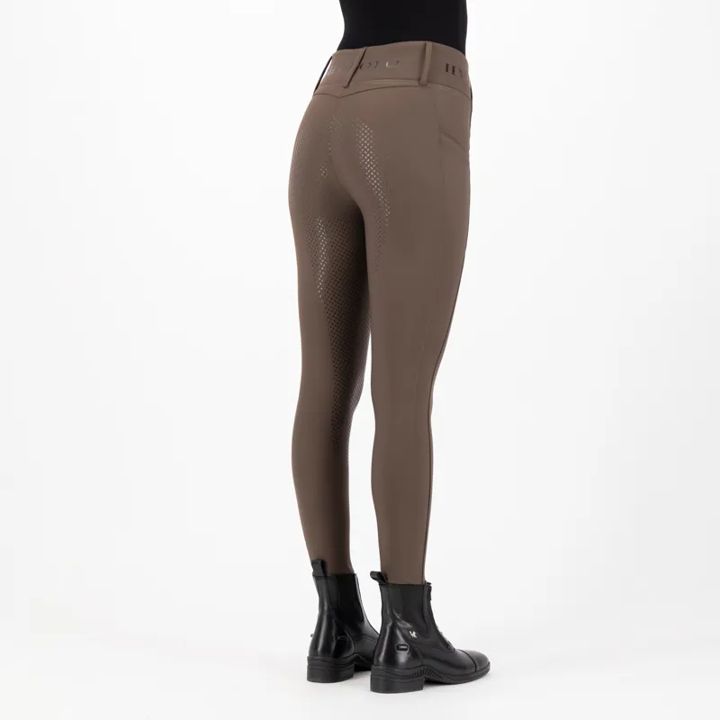 HV Polo Ladies Favourite Full Grip Riding Tights - Mocca-4