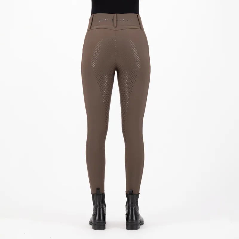 HV Polo Ladies Favourite Full Grip Riding Tights - Mocca-5