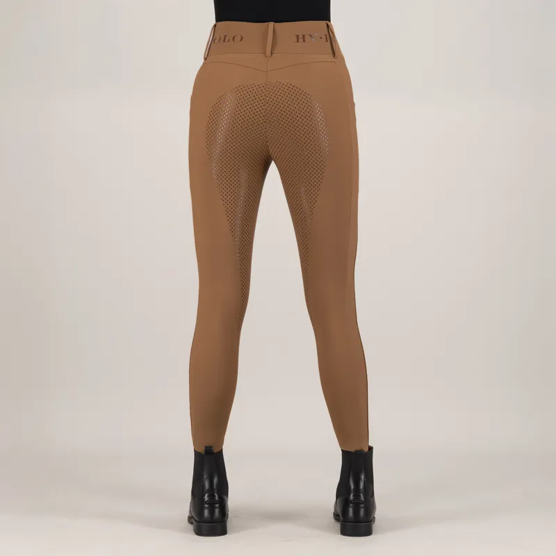 HV Polo Ladies Favourite Full Grip Riding Tights - Leather-3