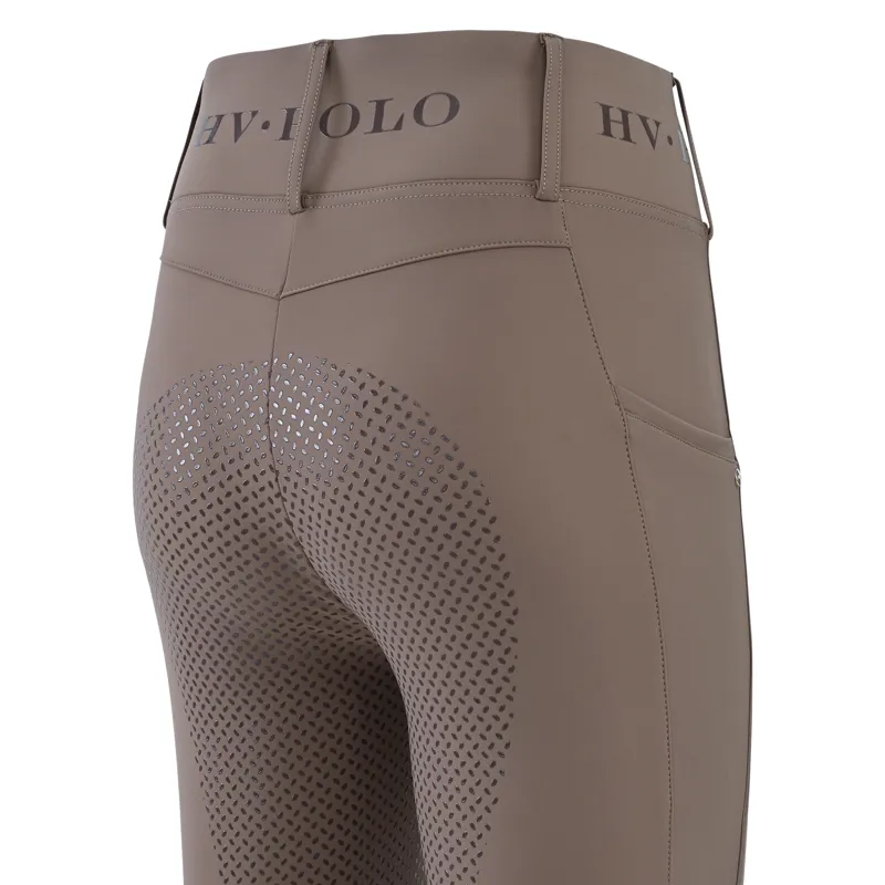 HV Polo Ladies Favourite Full Grip Riding Tights - Peacan-2