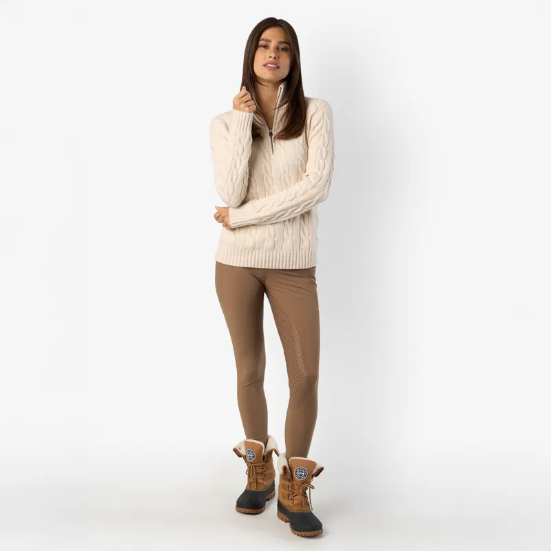 HV Polo Ladies Favourite Full Grip Riding Tights - Peacan-6