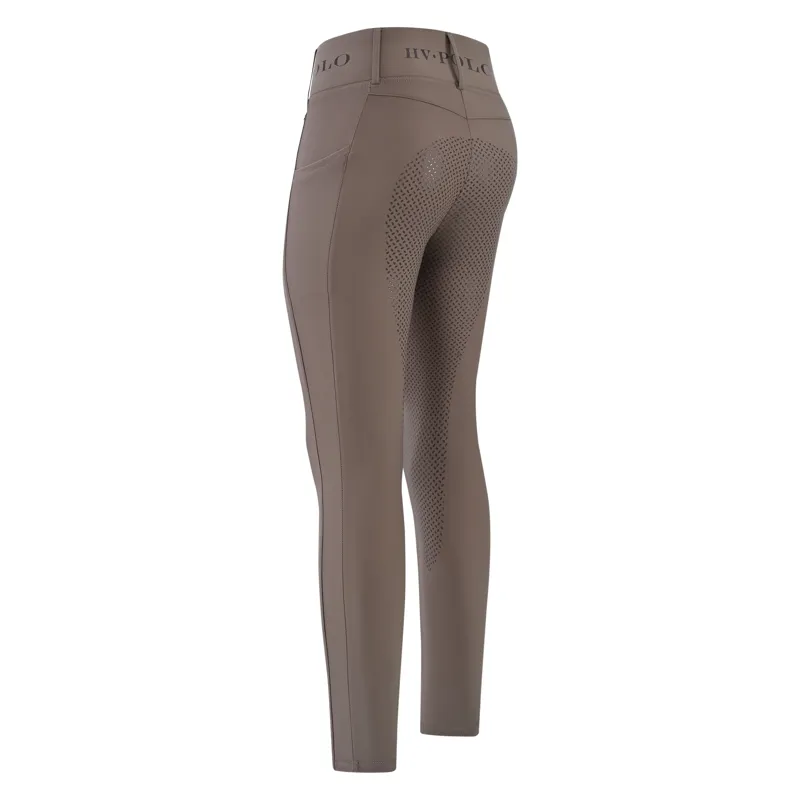 HV Polo Ladies Favourite Full Grip Riding Tights - Peacan-1